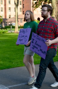 Junior Rachel Samardich and her boyfriend Josh Aten participated in this year's Relay for Life to honor family members who had survived cancer. 
