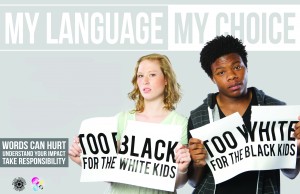 Photo Credit: http//:plu.edu/dcenter Jessica Crask and Davon Benefield standing up against micro aggressions. 