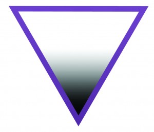 This is the symbol of asexuality. The triangle represents the spectrum between sexuality and asexuality, with white as the sexual community, black as asexual and gray as the spectrum between those ends. The purple outline of the triangle represents community. Asexual Awareness week is Oct. 26- Nov. 1. Photo courtesy of Creative Commons.