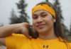 Young shot putter’s cultural background shapes work ethic