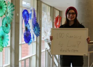 100 Reasons to Live campaign highlights mental health on campus